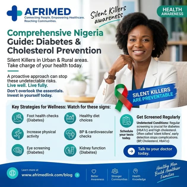 Silent Killers in Urban and Rural Nigeria: A Comprehensive Guide to Diabetes and Cholesterol Prevention and Awareness