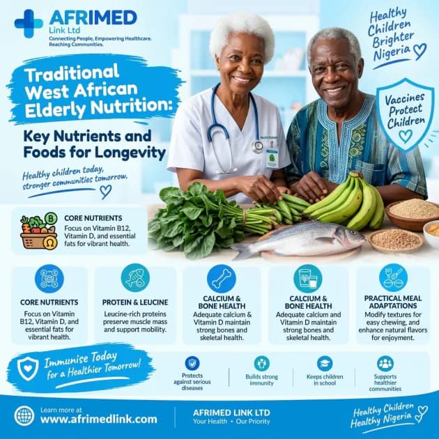 Cultivating Longevity: Key Nutrients, Targeted Foods, and Micro-Adjustments for West African Elders